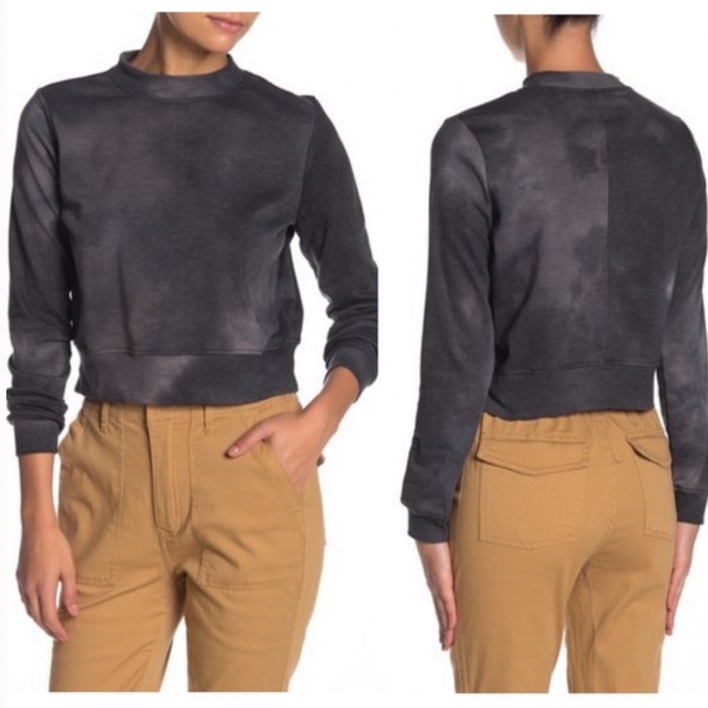 Love, Fire Camo Cropped Sweatshirt